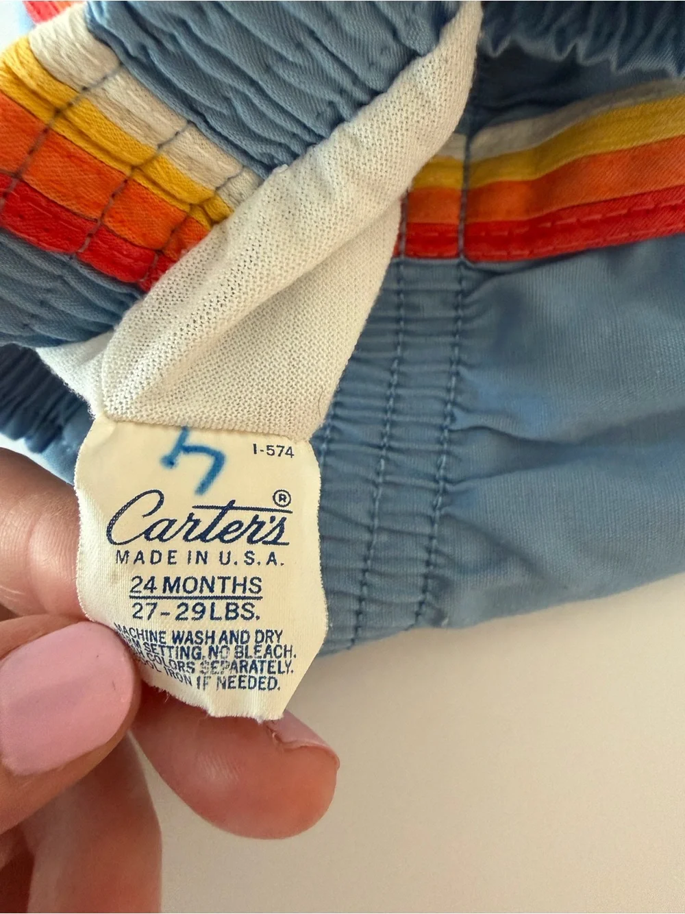 Carters Vintage Toddler Boys Shorts Retro Style 70s 80s Size 24 Mo Made In USA